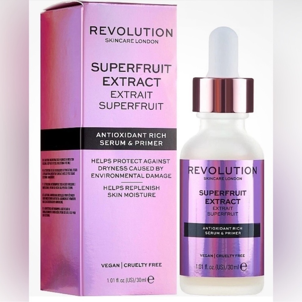 REVOLUTION SKINCARE SUPERFRUIT EXTRACT • SERUM & PRIMER 1.05 oz